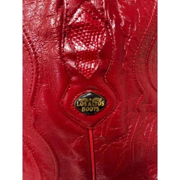 Red Los Altos Cowboy Boots - Picture 4 of 9